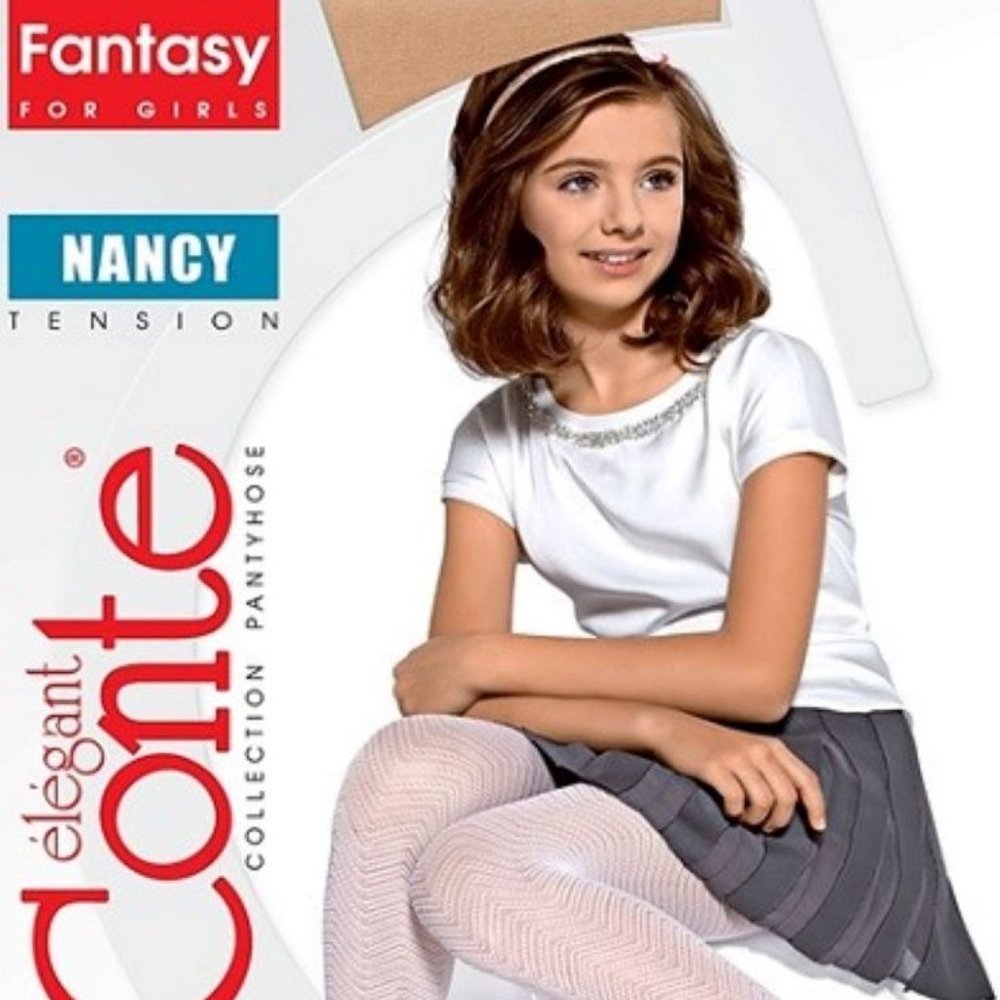 Conte Fantasy Openwork Ajour Tights For Girls - Nancy